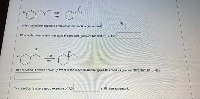  time sensitive please!! b. Is this the correct expected product for