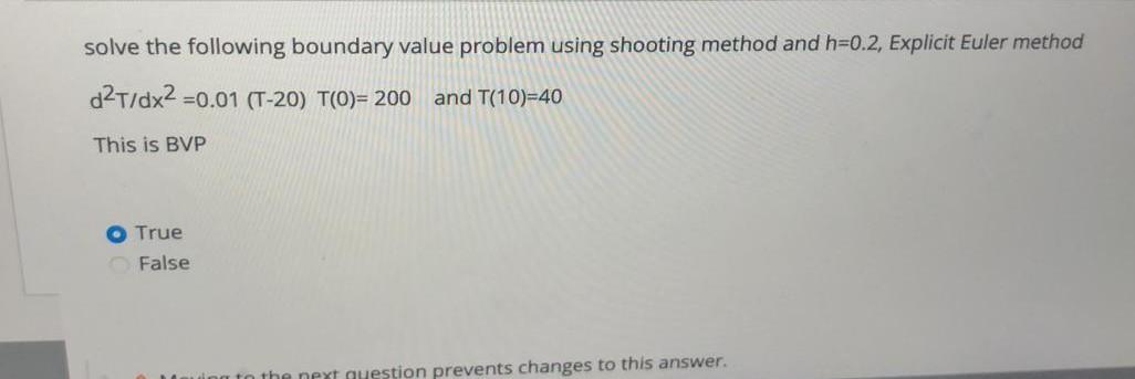 using shooting method and h=0.2, Explicit Euler method dT/dx2=0.01 (T-20) T(0)= 200