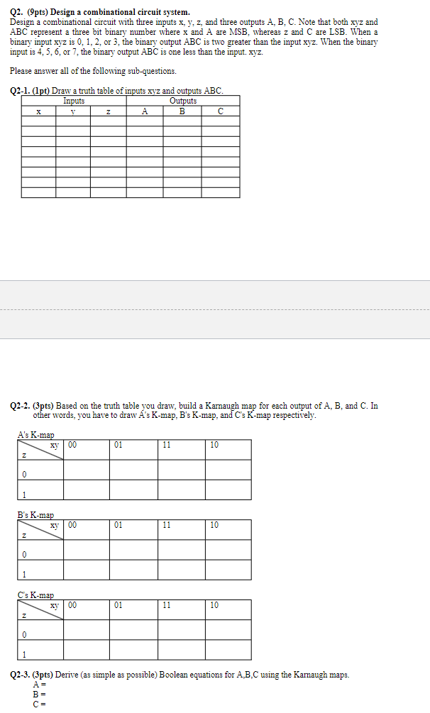  Please solve all Q2-1,Q2-2,and Q2-3 