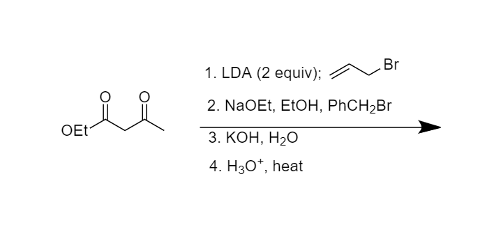 Predict the major product using the stated reagents. Show ALL intermediate products