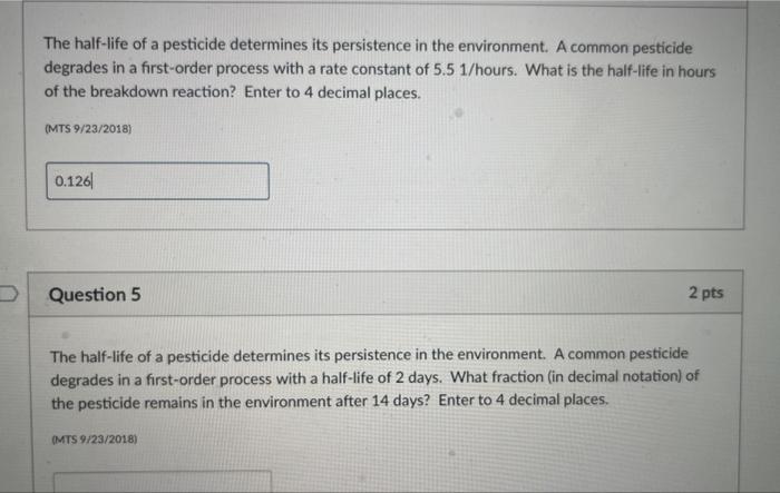 do both parts, answer should be to the fourth decimal place but