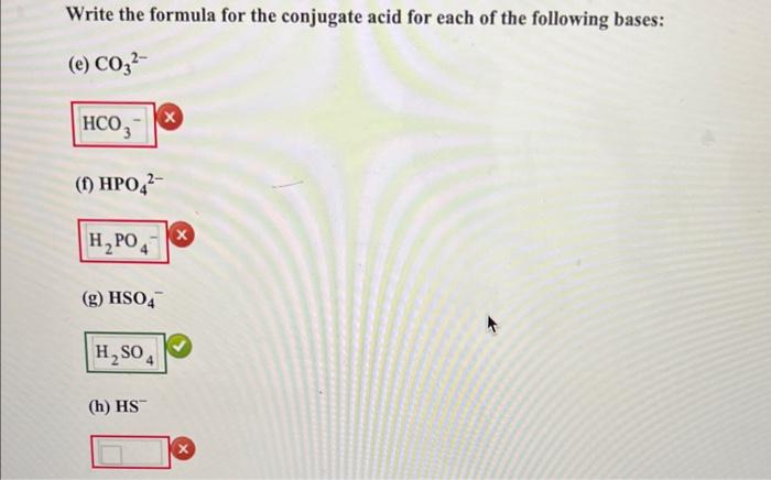 of each of the following acids: (a) CH2ClCOOH (x) (b) HIO4 (c)