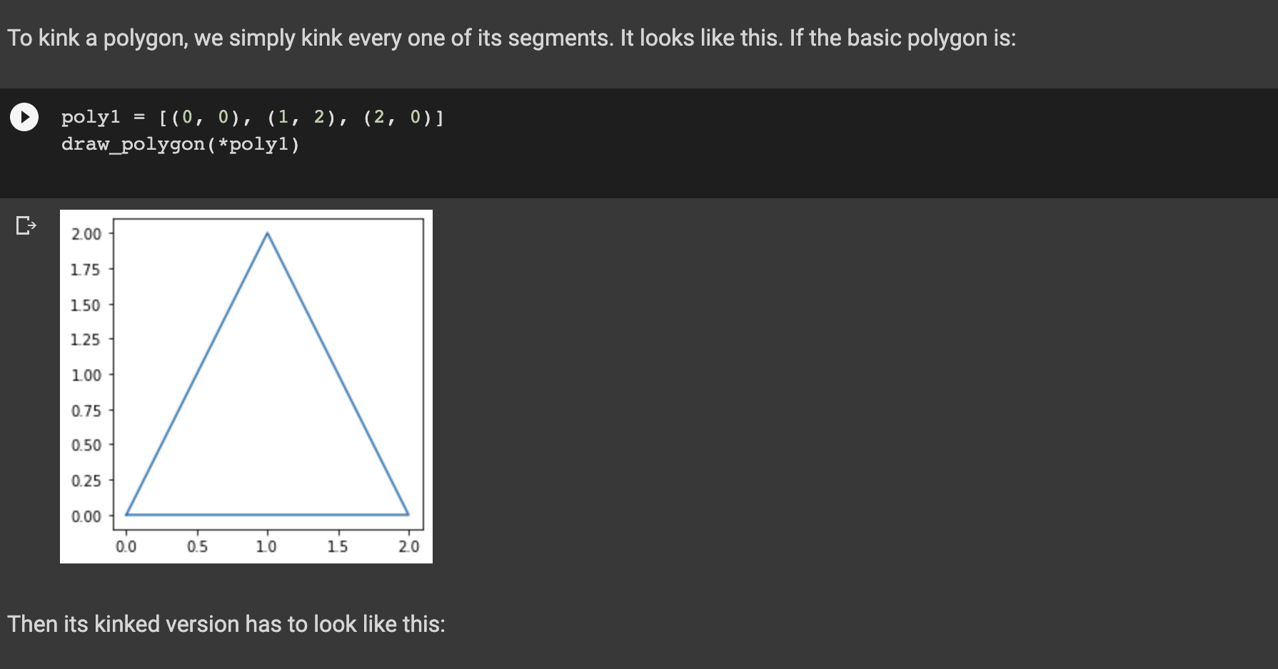 Write a program in python not using turtle MMake sure that the
