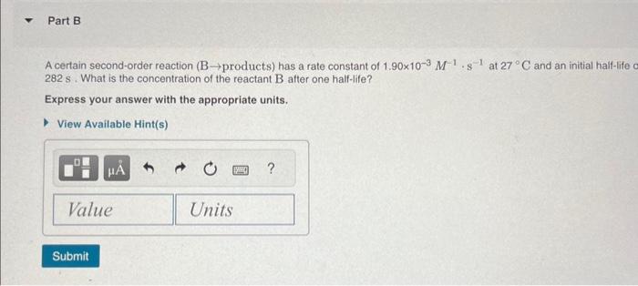 a rate constant of 5.40103s1 at 45C. How many minutes does it