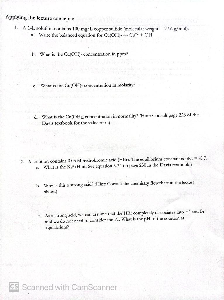 Only answer all parts from question 2 Applying the lecture concepts: