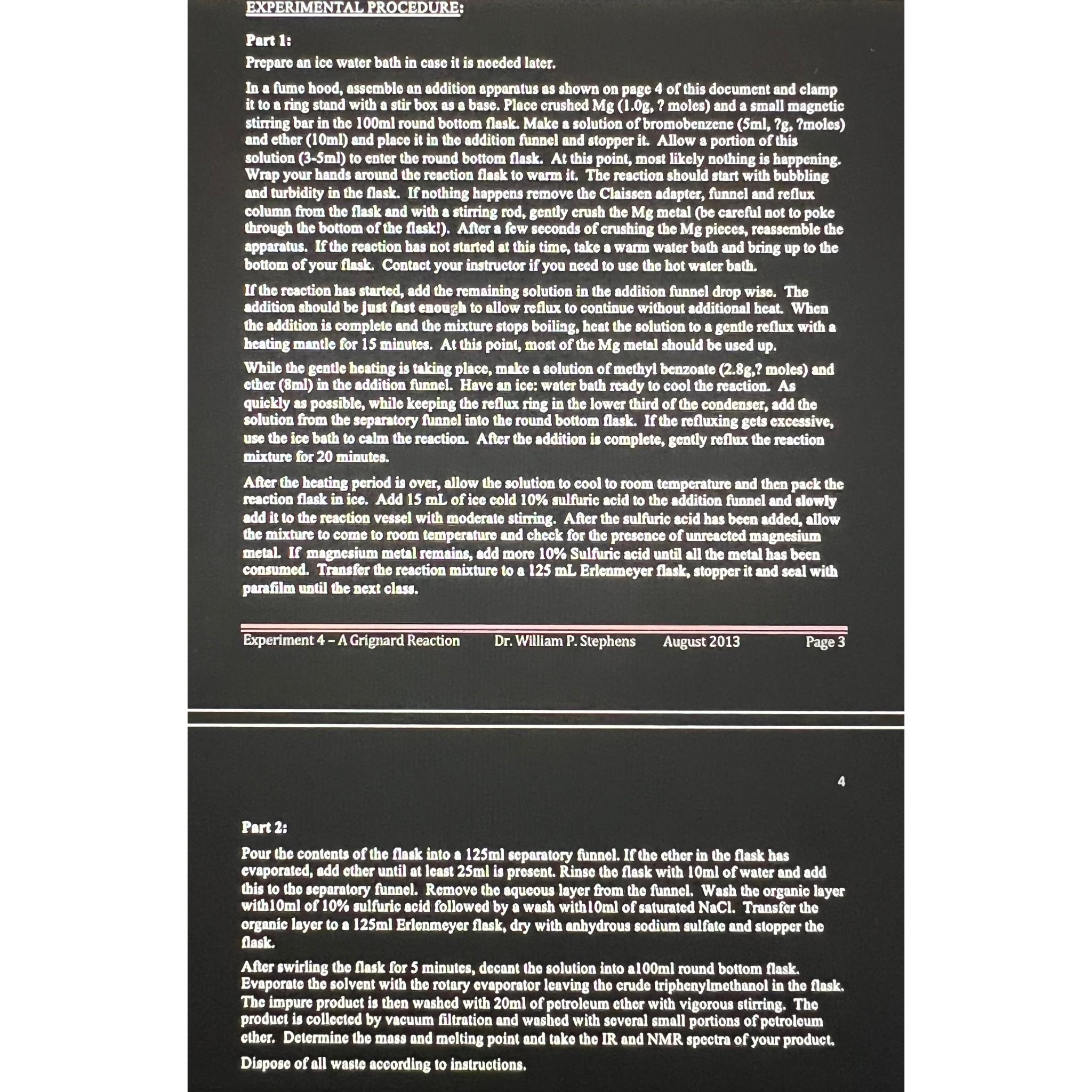  Please answer as fast as possible .What happens when the Grignard