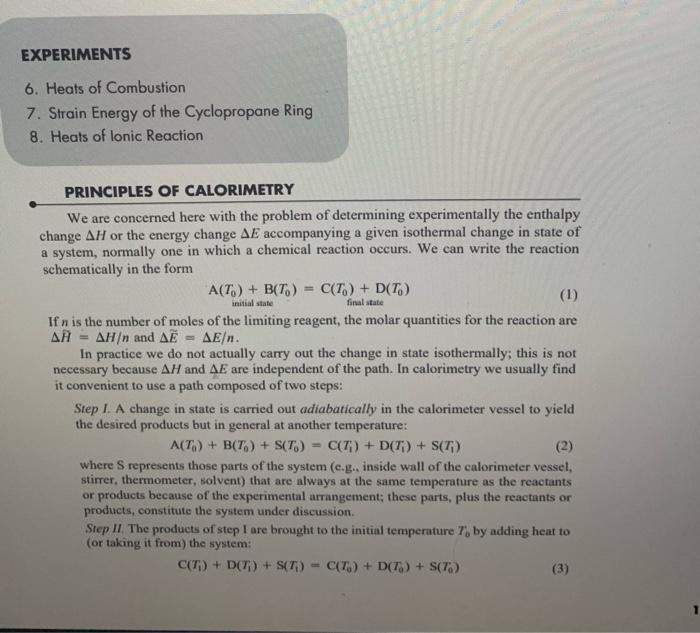 THERMODYNAMICS: Explain the math in the reading and how it relates to