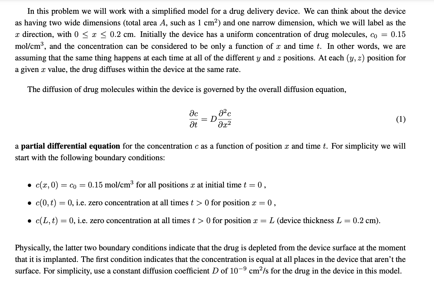  In this problem we will work with a simplified model for