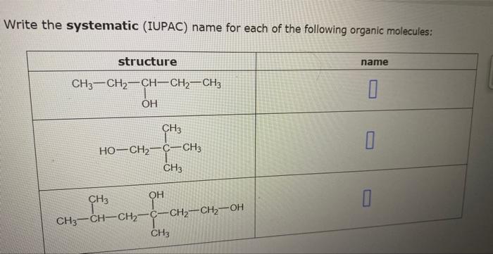 help. Classify each of the molecules below. \begin{tabular}{|l|l|l} \hline & & CH3
