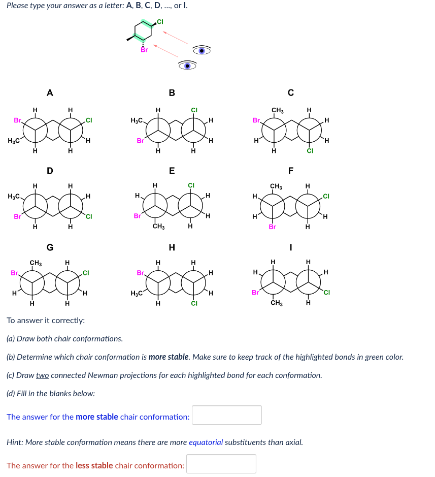 following compound: A B C D A B C D Identify how