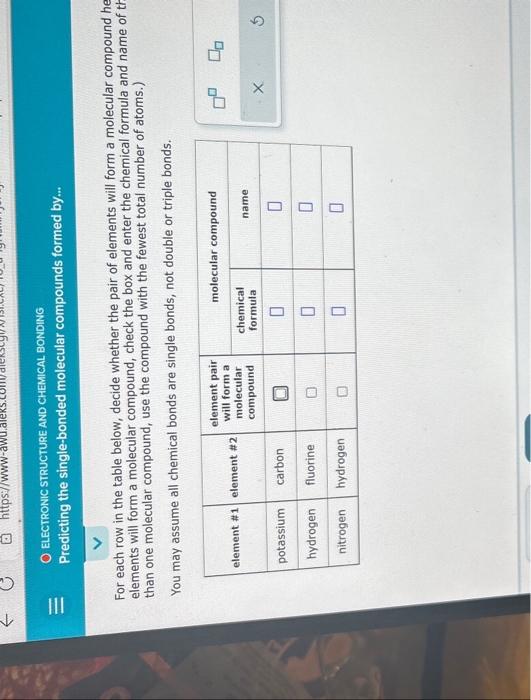  For each row in the table below, decide whether the pair
