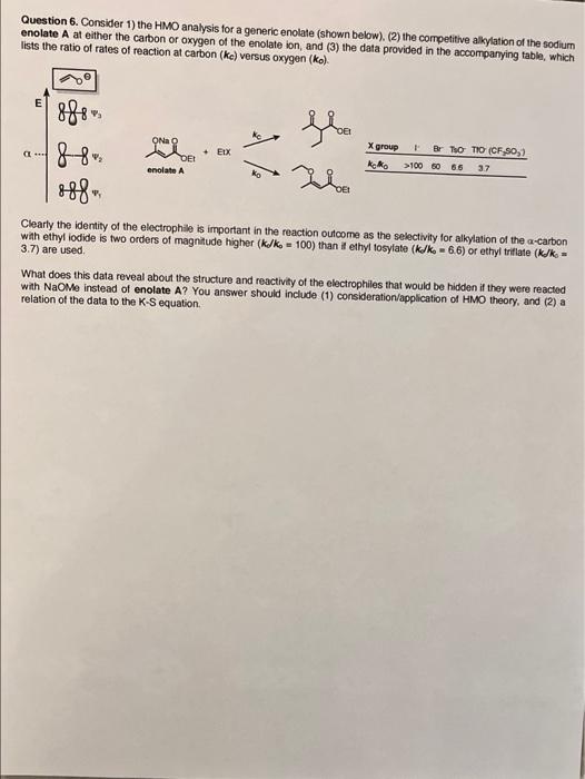 What more information is needed for the question? Question 6. Consider