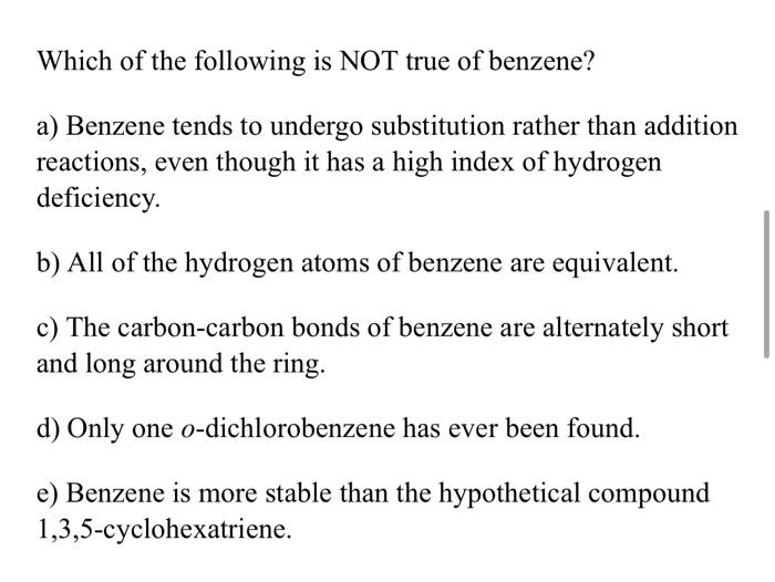 e) Methoxybenzene Which is the only one of these reagents which will