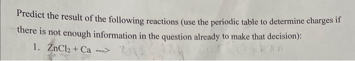 can someone help please explain how to predict the product of this