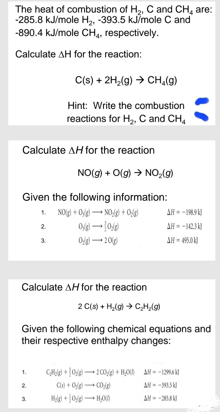 for these three questions, please explain how can I solve them.