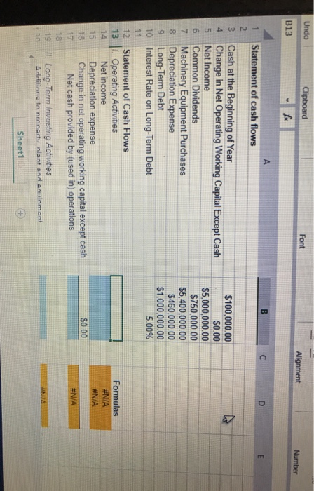 Structured Activity: Statement of cash flows You have just been hired as