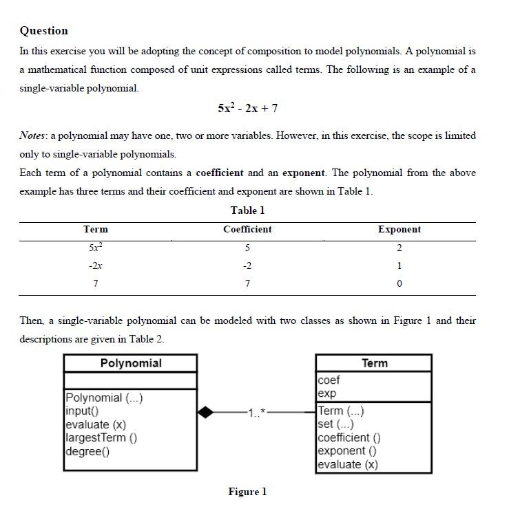  Here's the code below... include #include using namespace std; class Term