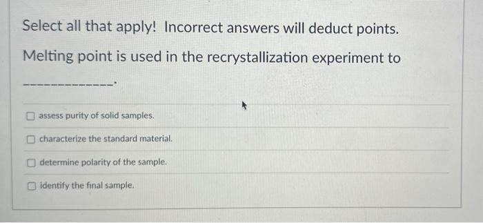 7. please select all that apply Select all that apply! Incorrect answers