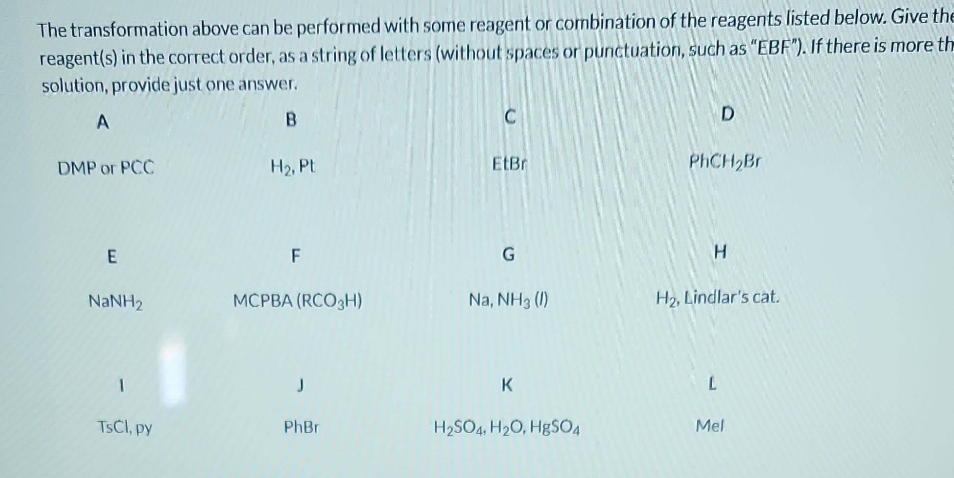 or trans-disubstituted epoxides: Using that method, identify what reagents you would use
