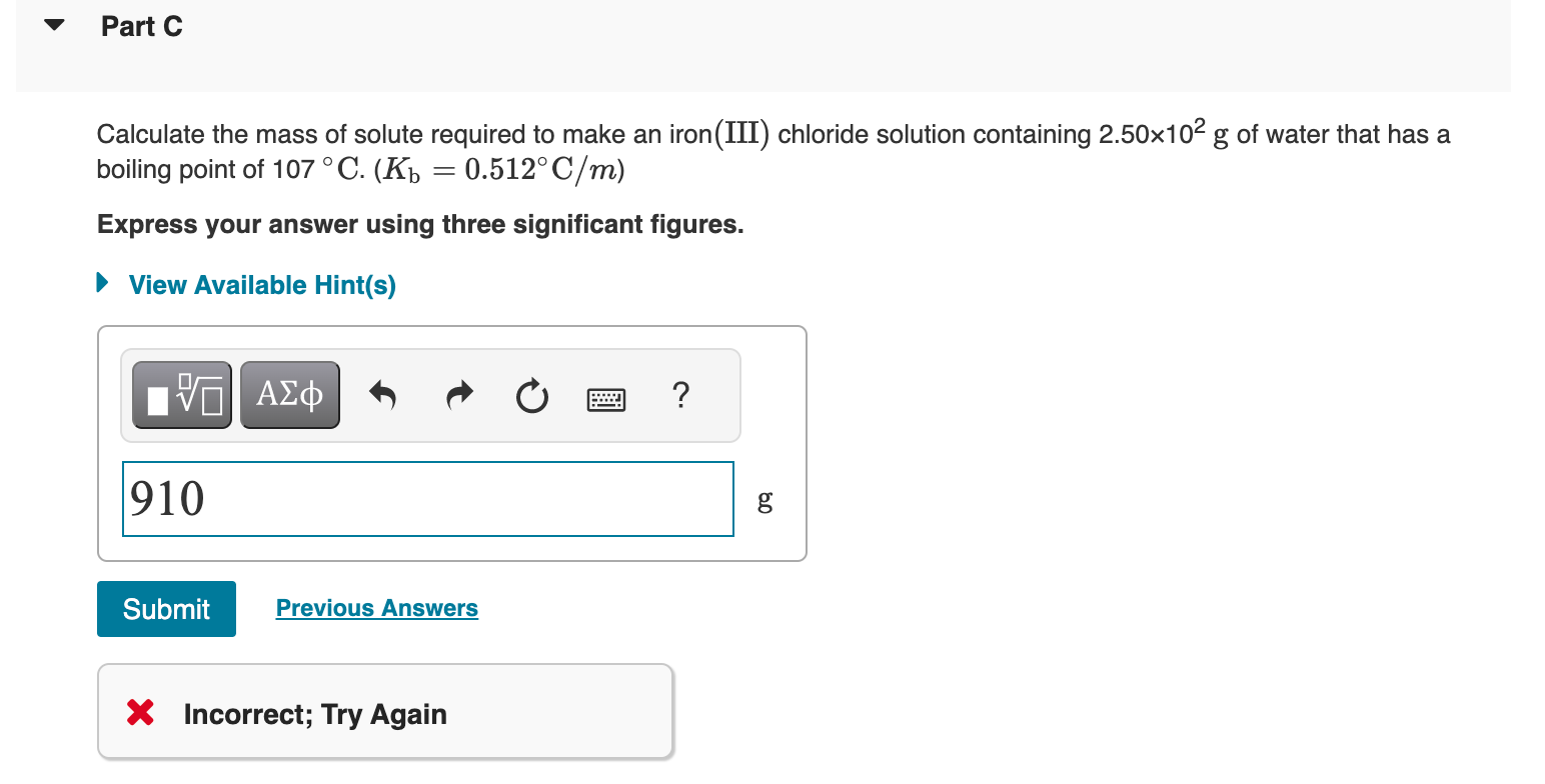 at 0.05m concentration in aqueous solution Calculate the mass of solute required