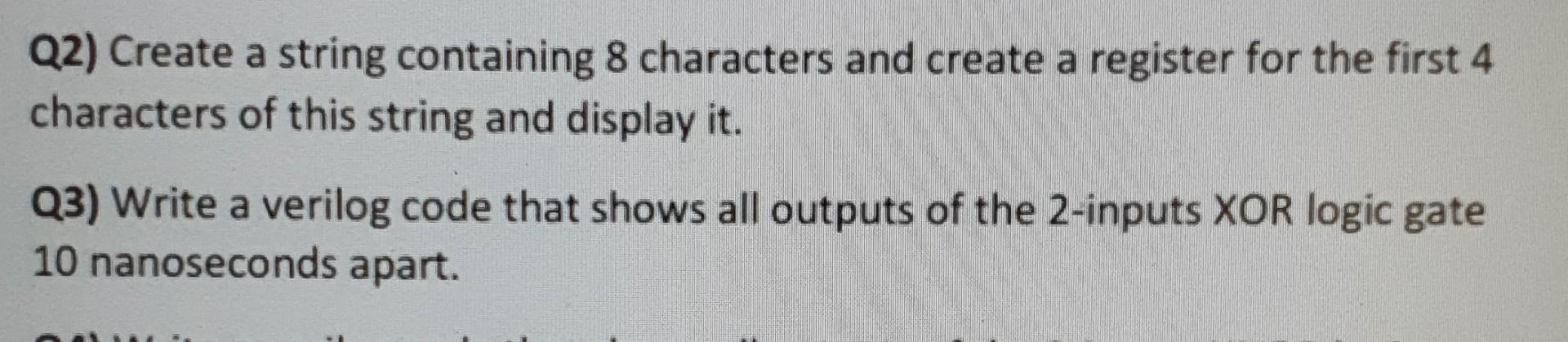 Hi, I need your help with the second and third questions. This