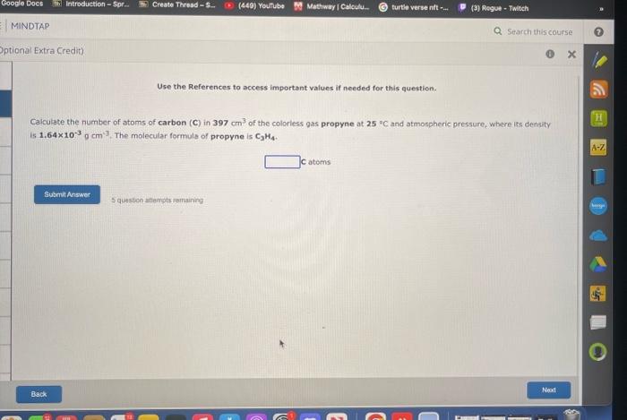  Use the References to access important values if needed for this