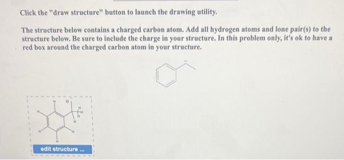  Click the "draw structure" button to launch the drawing utility. The