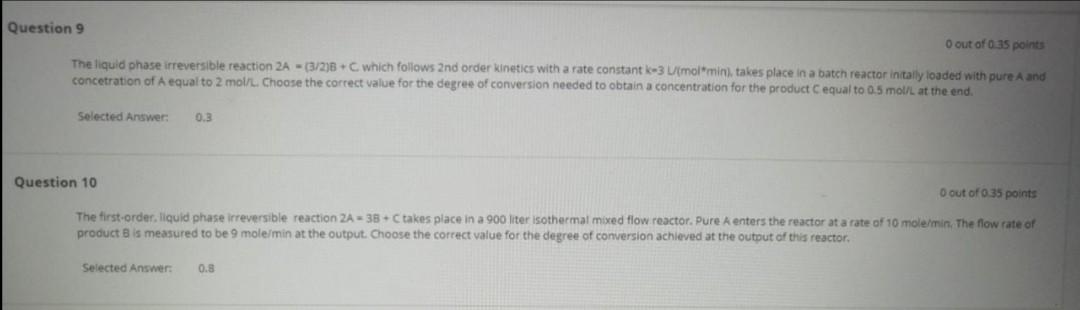  Please solve these problems I need the correct answer ASAP Question