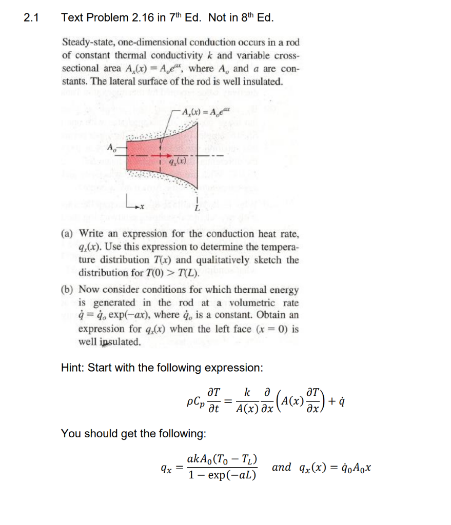 2.1 Text Problem 2.16 in 7th Ed. Not in 8th Ed.