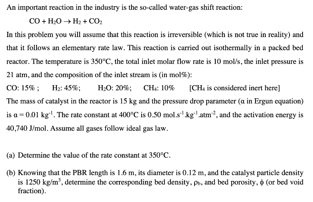Only answer c, d, e, and f, if possible! An important reaction