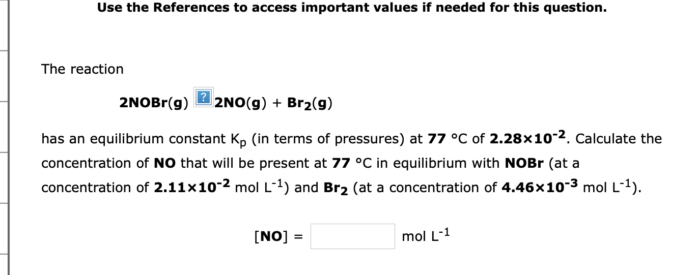  Use the References to access important values if needed for this