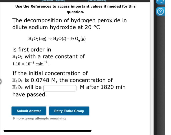 asap plz Use the References to access important values if needed for