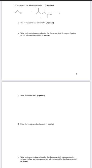 please help with the entire question much appreciated! will upvote 7. Answer