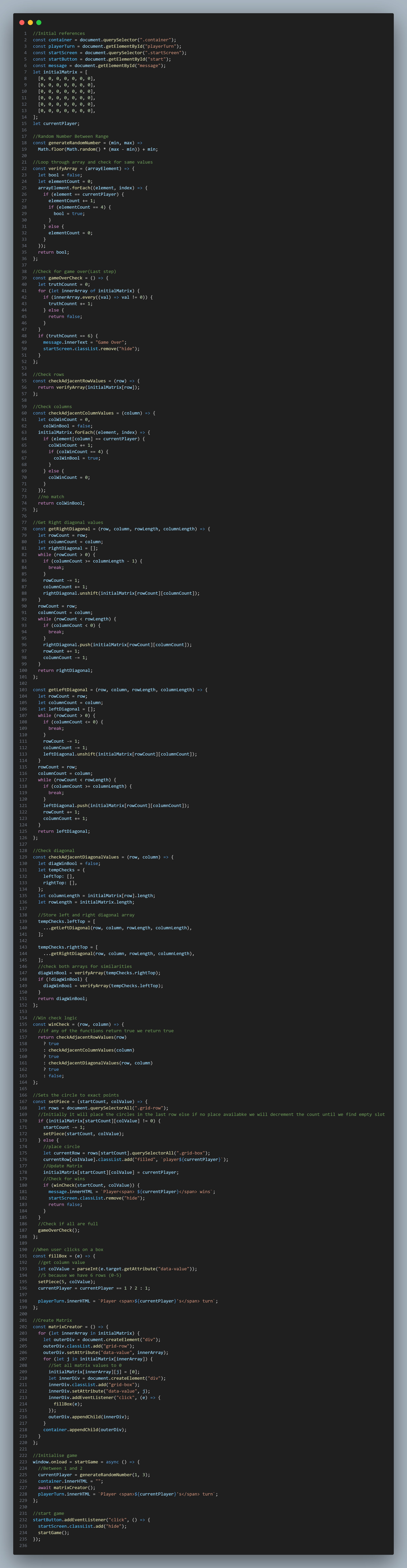  Examine the code and identify TWO types of module cohesion that