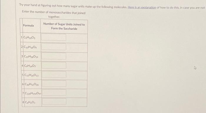 Try your hand at figuring out how many sugar units make