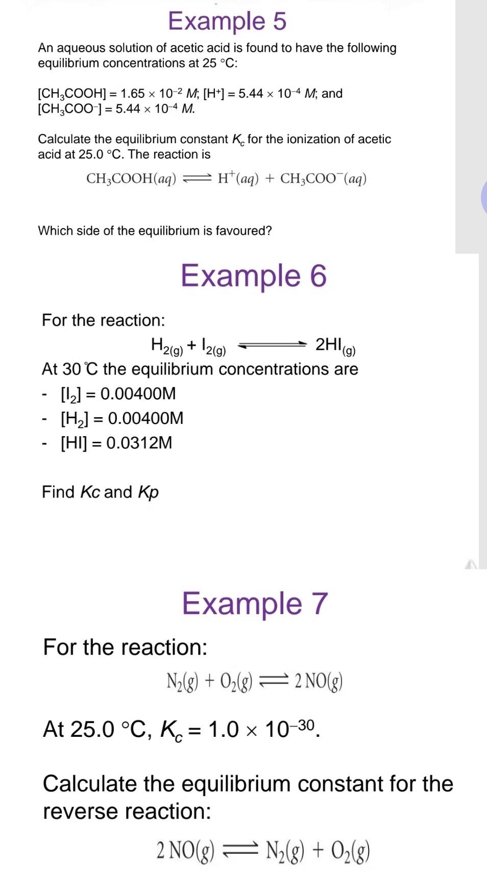 other are about Manipulating Equilibrium Constants. please the steps I need to