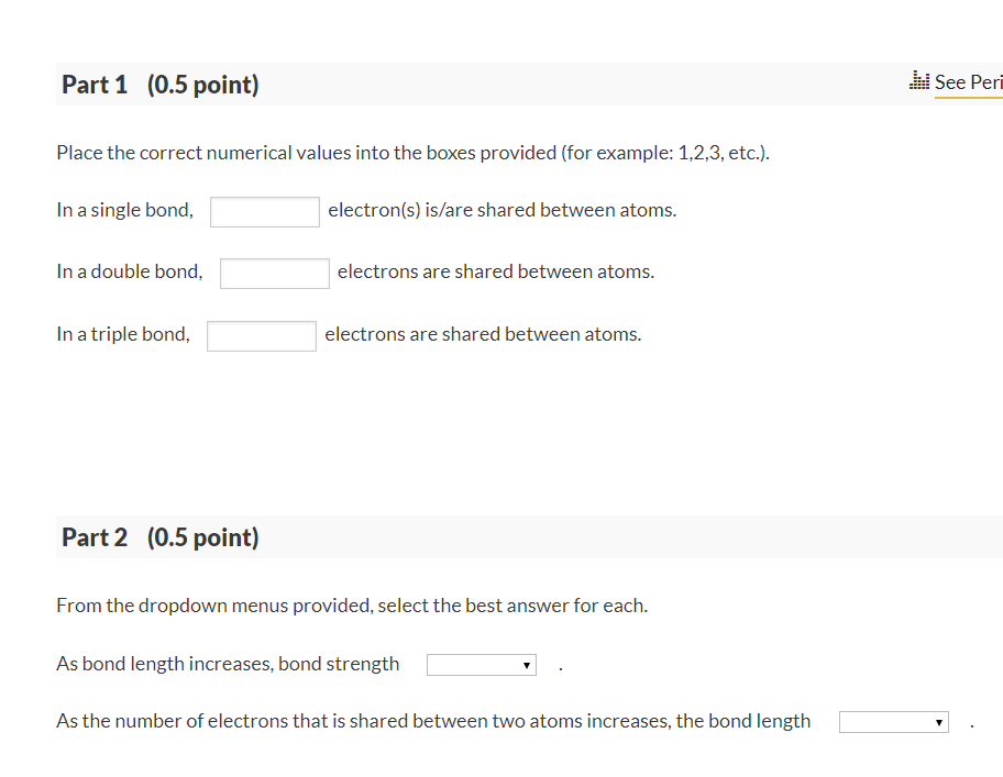  Place the correct numerical values into the boxes provided (for example: