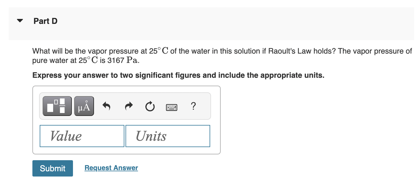 solubility in M of each gas in water at 25C if TABLE