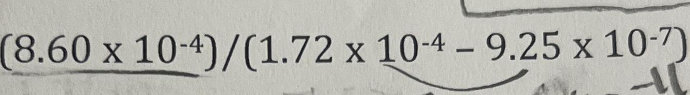  8.6010-41.7210-4-9.2510-7 