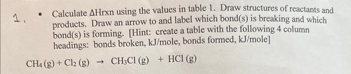 help with #1,#2 and #3 please - Calculate Hrxn using the values