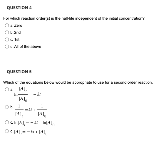 law is given below. Determine the rate of the reaction when the