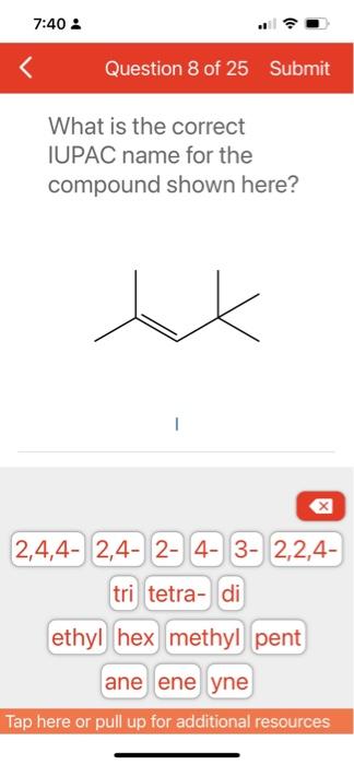 is the correct IUPAC name for the compound shown here? What is