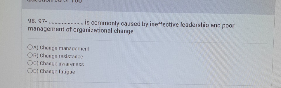  97-q, is commonly caused by ineffective leadership and poor management of
