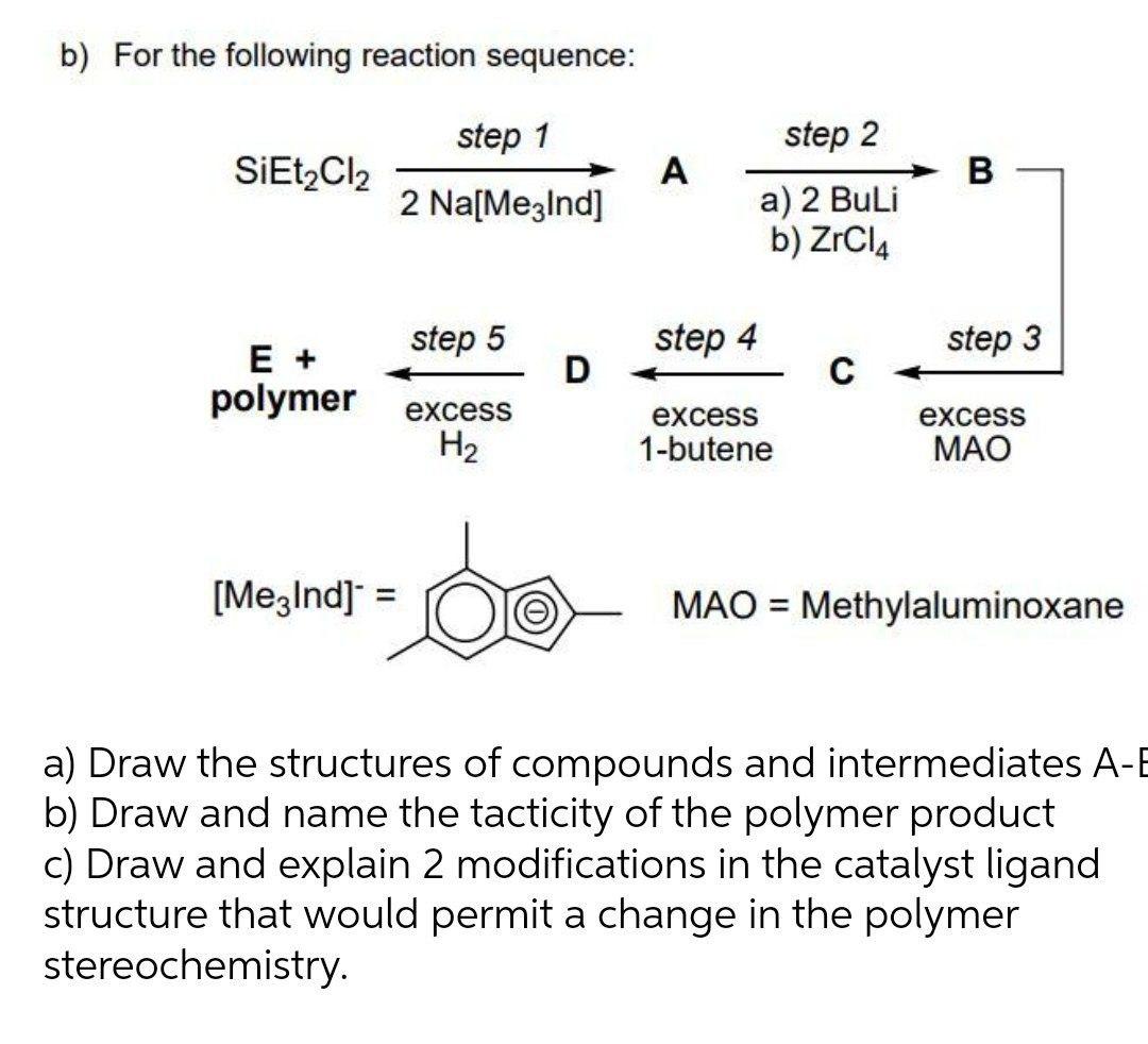 I need the answer as soon as possible b) For the following