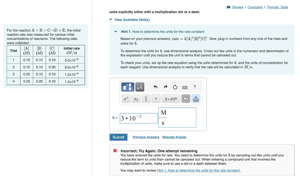 please help. units explicitly either with a multiplication dot or a dash.