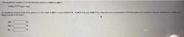 constant, K, for the folowing rescticn is 1.20E2 at 505K PClS(g)PCl(g)+Cl2(g) 2mol
