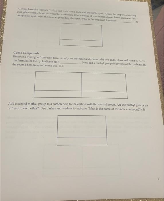 referred to as Aliphatic. Alkanes have the formula CnH2n+2 and their name