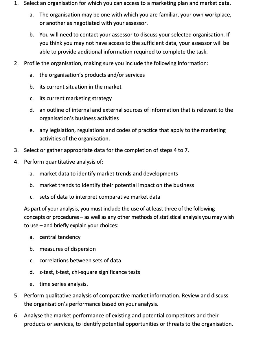 1. Select an organisation for which you can access to a