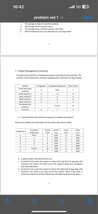 work to fully justify your answers. 1. True or False (2 points)