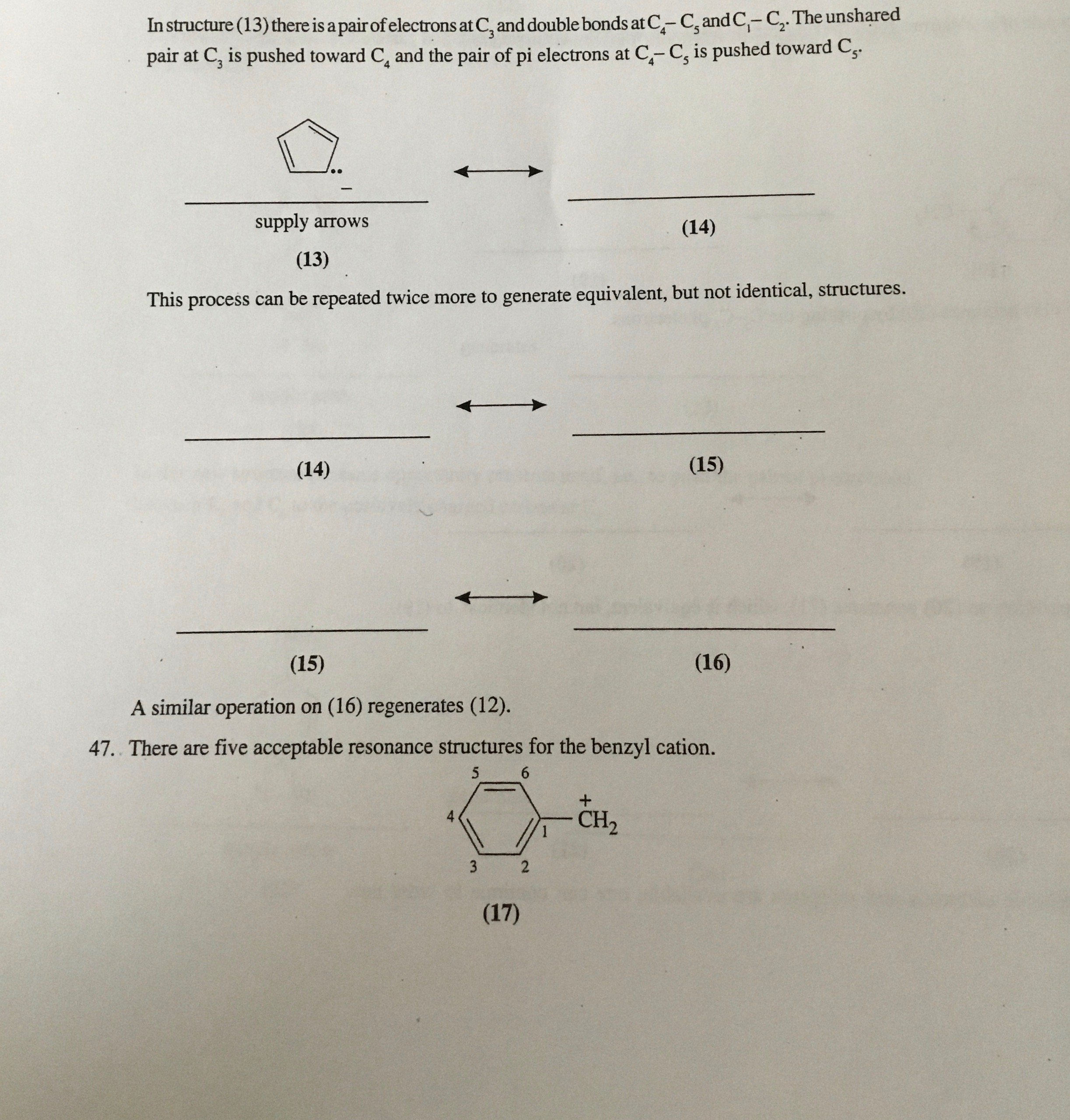  In structure (13) there is a pair of electrons at C3